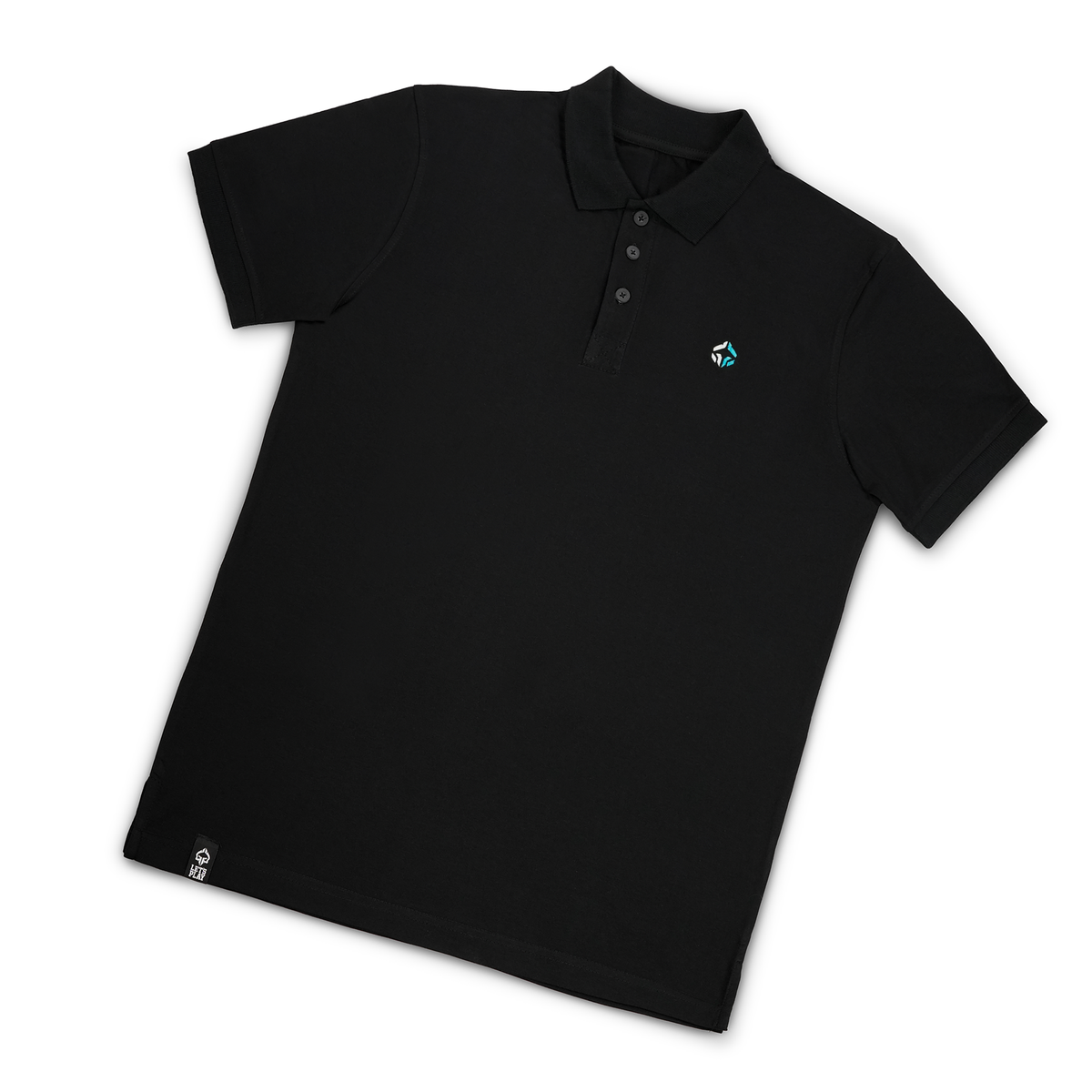 Tricou polo Minimal (negru)