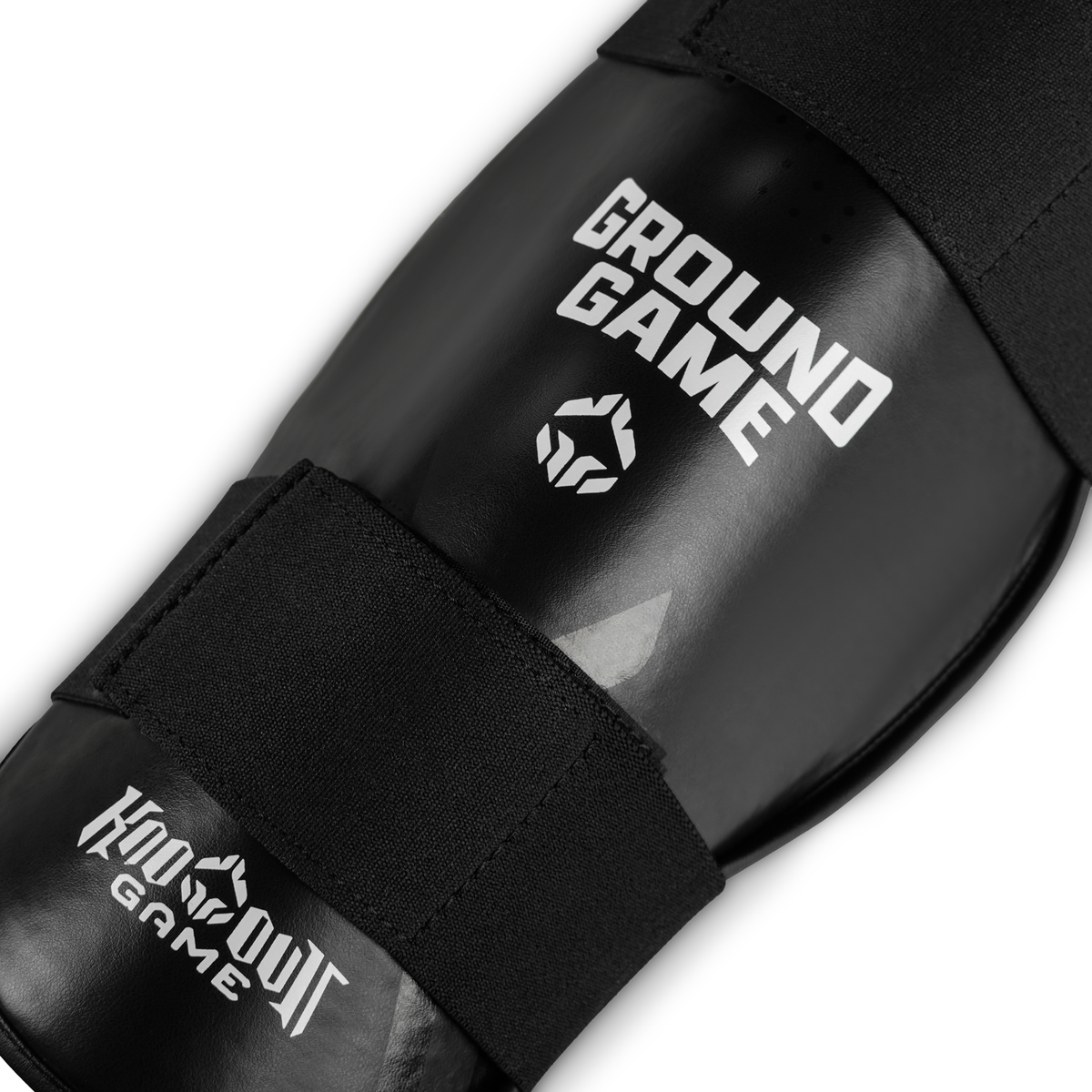 Protecții pentru tibie fără protecție pentru laba piciorului, pentru copii, Cyborg (negre)