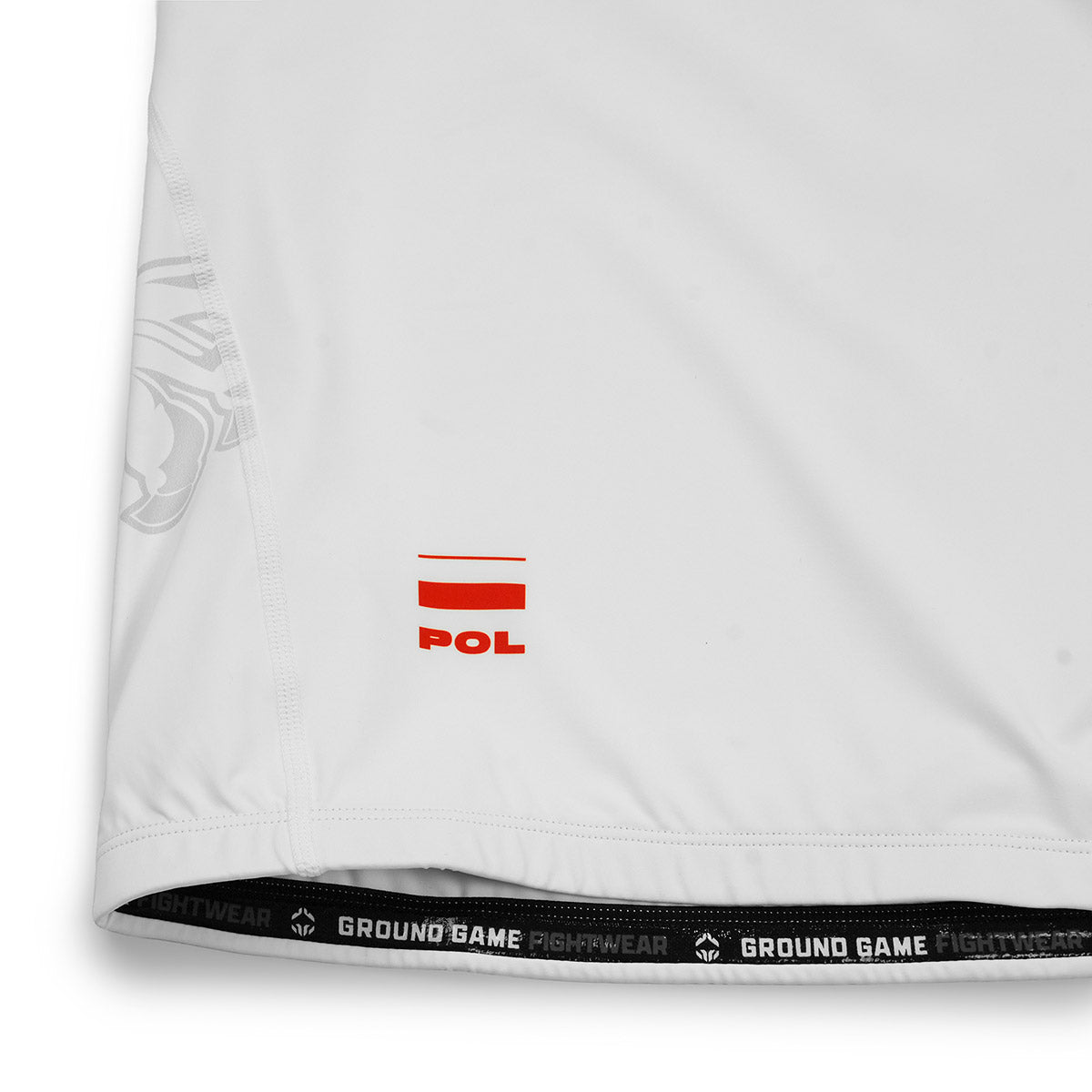 Rashguard Polonia 3.0 cu mânecă scurtă (Alb)