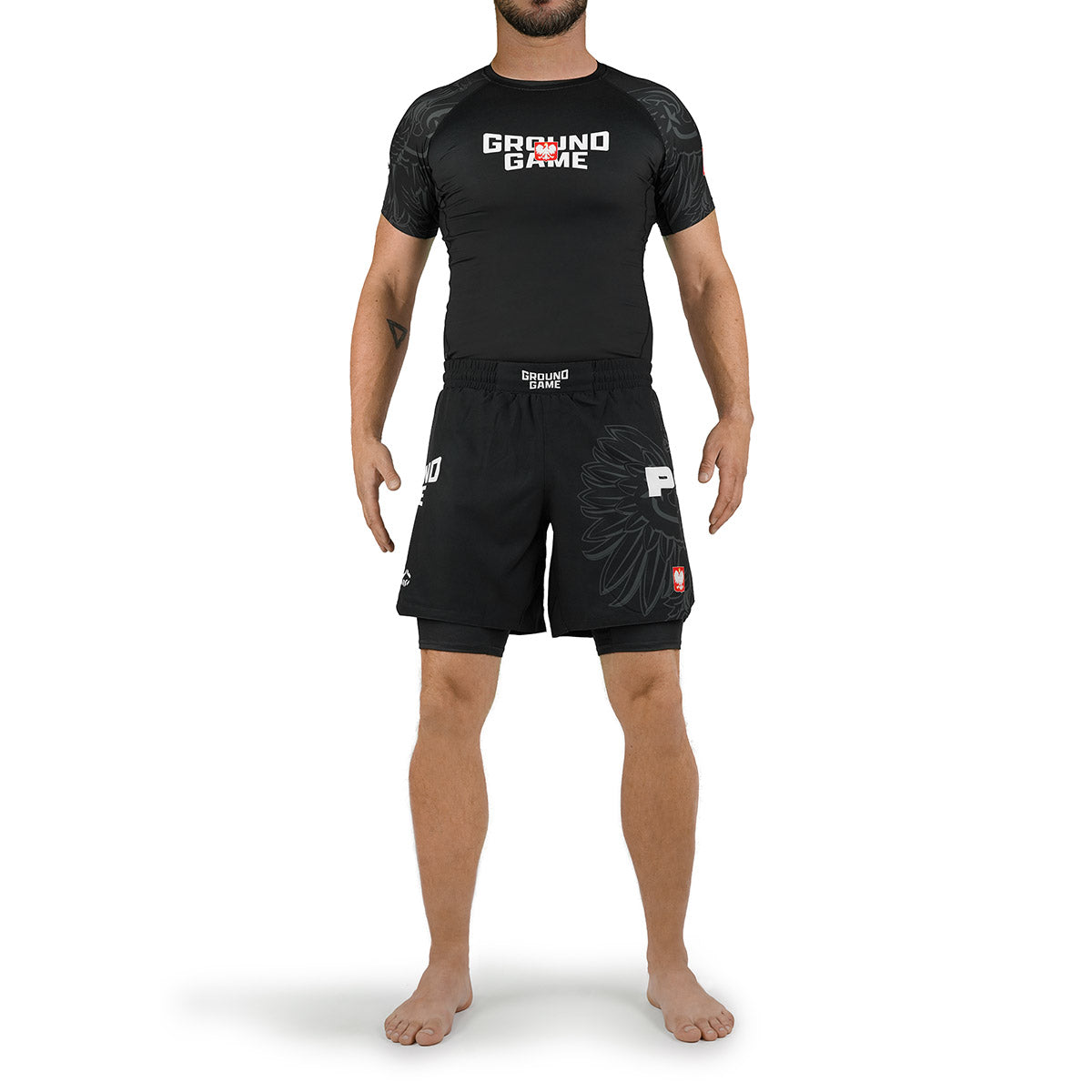 Pantaloni de antrenament 2-în-1 Polonia 3.0 (Negru)