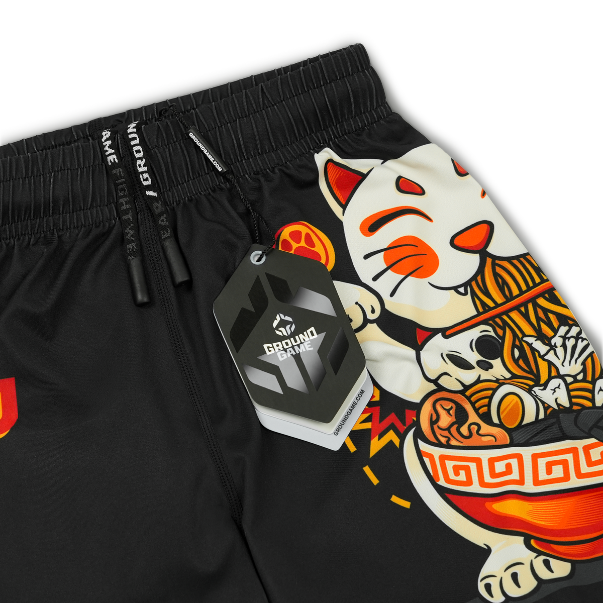 Pantaloni scurți de antrenament pentru copii Ramen Cat