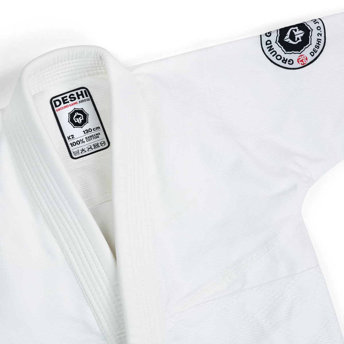 GI kimono de judo pentru copii Deshi 2.0 (alb) + centură GRATUITĂ
