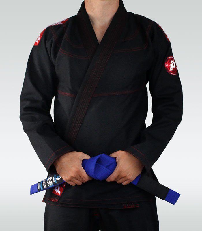 GI BJJ pentru adolescenți Prodigy (Negru) + centură CADOU