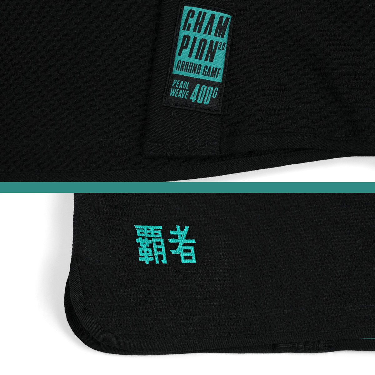 Kimono/gi de damă pentru BJJ Champion 3.0 Mint (negru) + centură CADOU