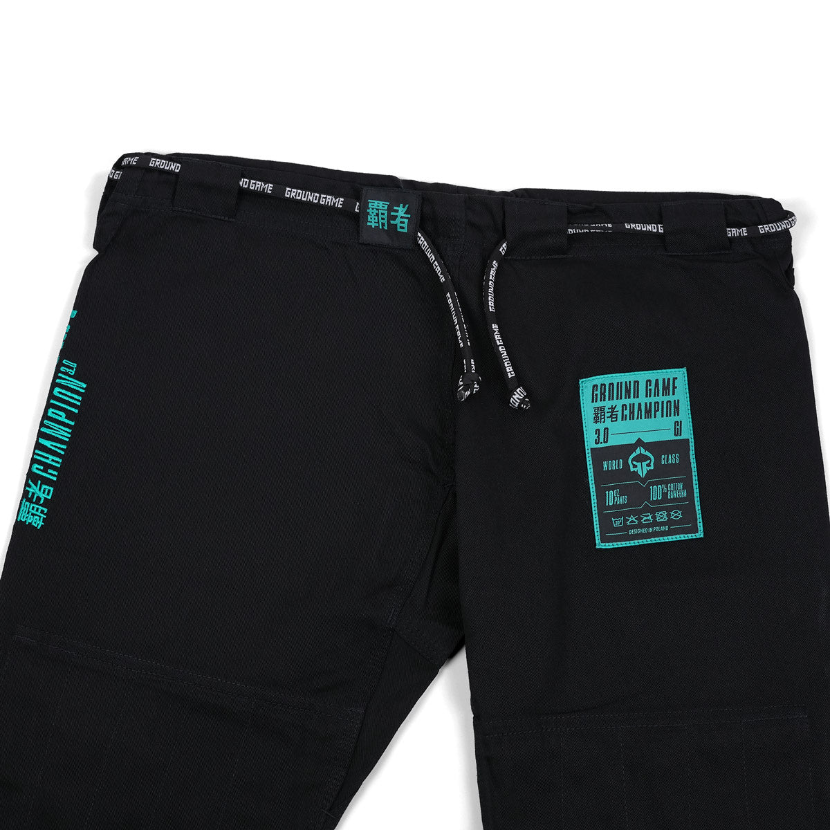 Kimono/gi de damă pentru BJJ Champion 3.0 Mint (negru) + centură CADOU