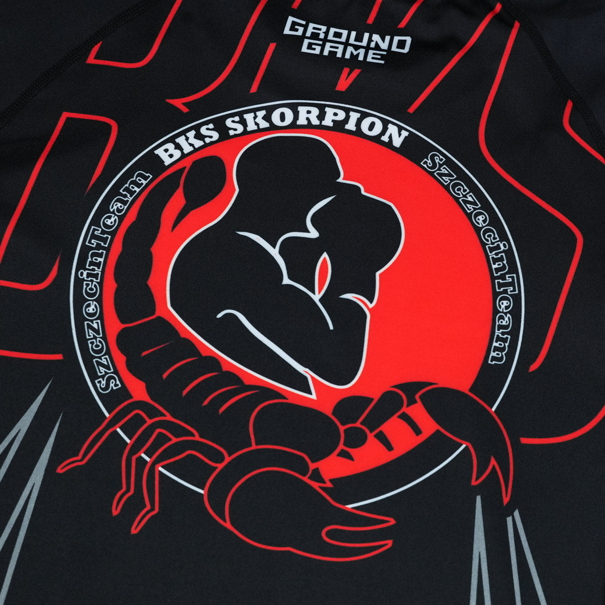 Rashguard BKS Skorpion, mânecă scurtă (Negru)