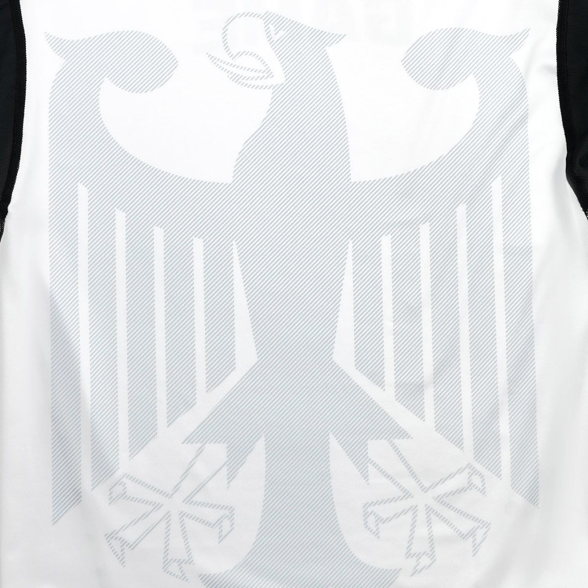 Rashguard Germania cu mânecă scurtă (alb)