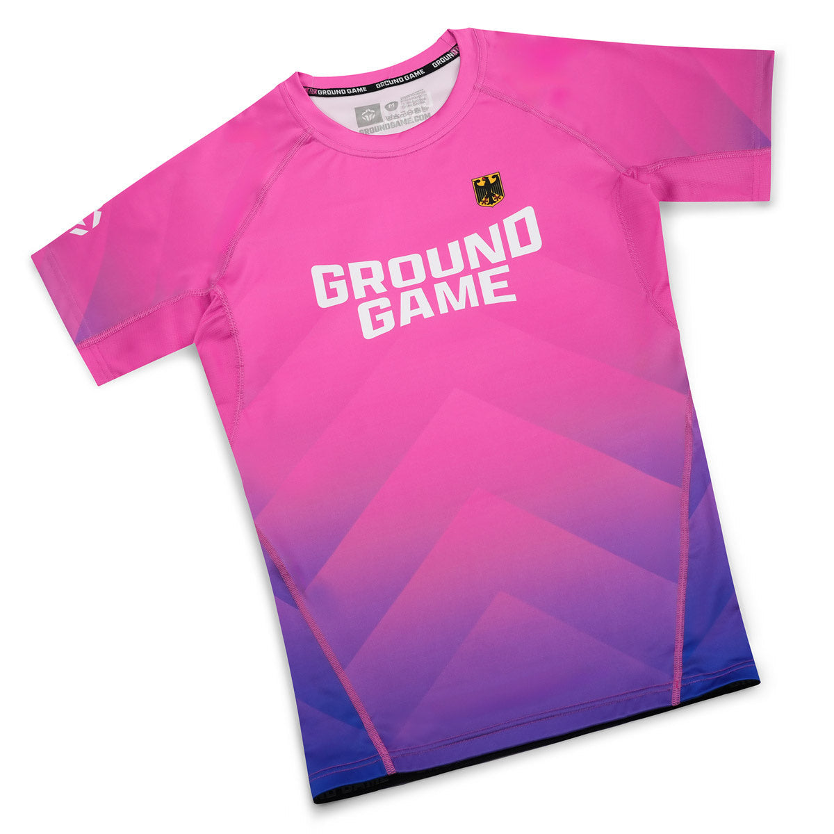 Rashguard Germania cu mânecă scurtă (roz)