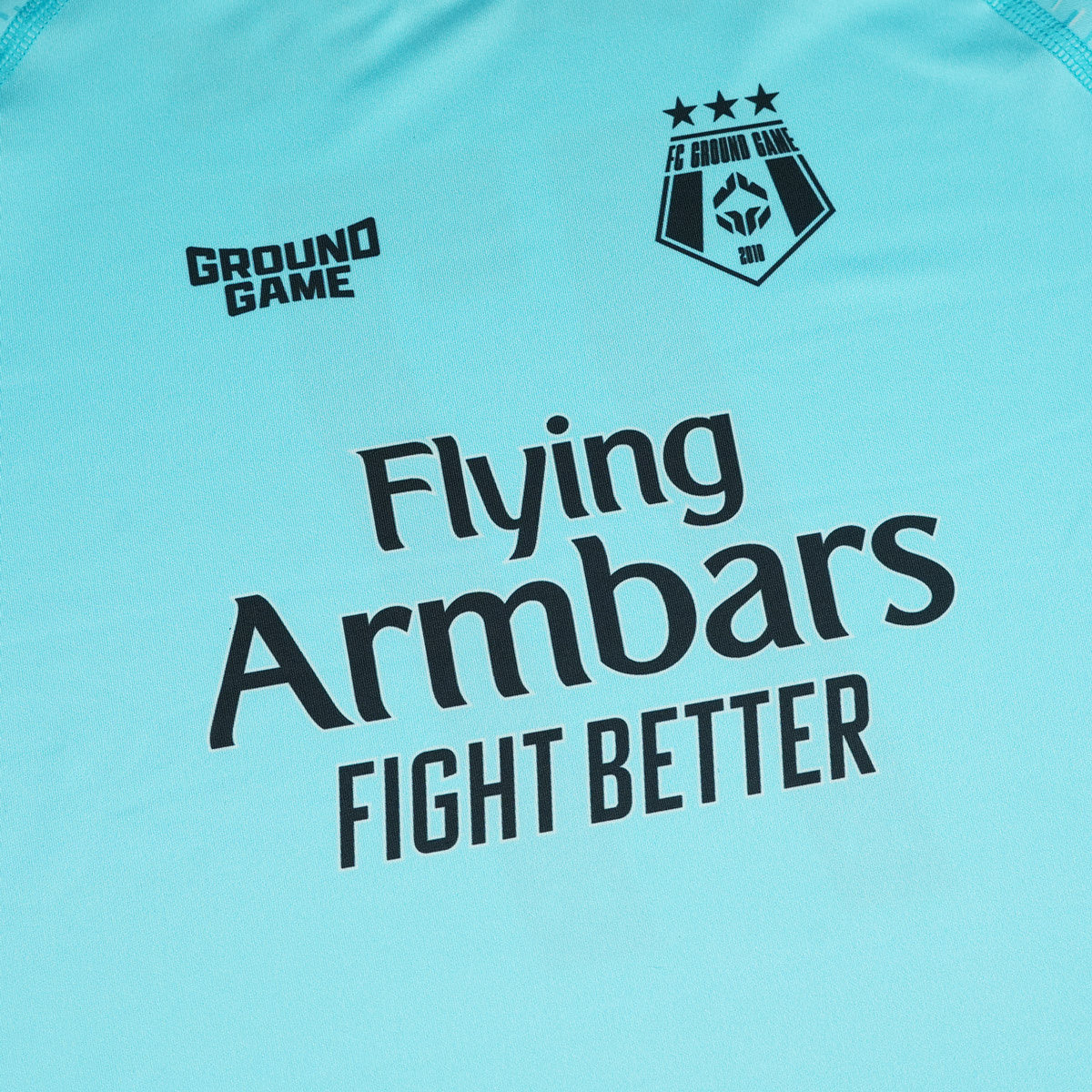 Rashguard pentru copii FC Armbar cu mânecă scurtă (Mentă)