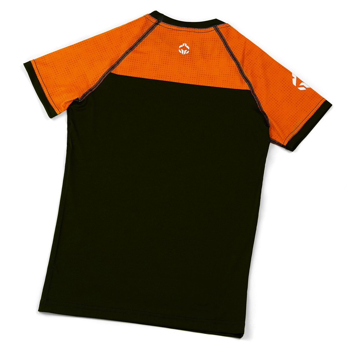 Rashguard pentru copii IBJJF Kids cu mânecă scurtă (portocaliu)