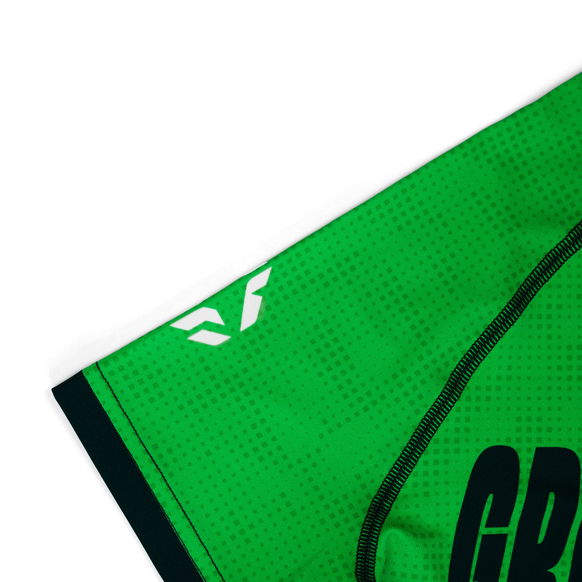 Rashguard pentru copii IBJJF Kids cu mânecă scurtă (verde)