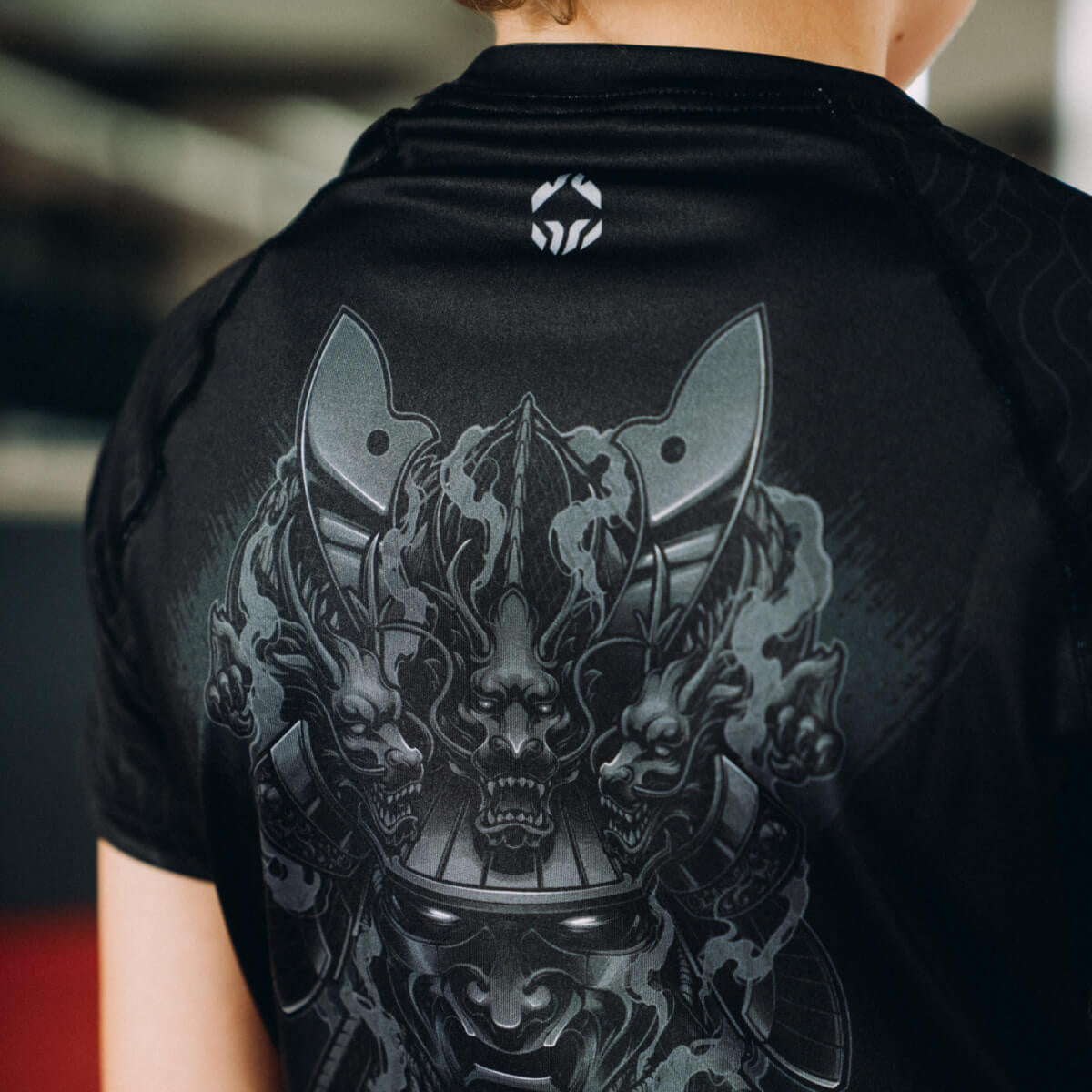 Rashguard pentru copii Samurai Shadow mânecă scurtă