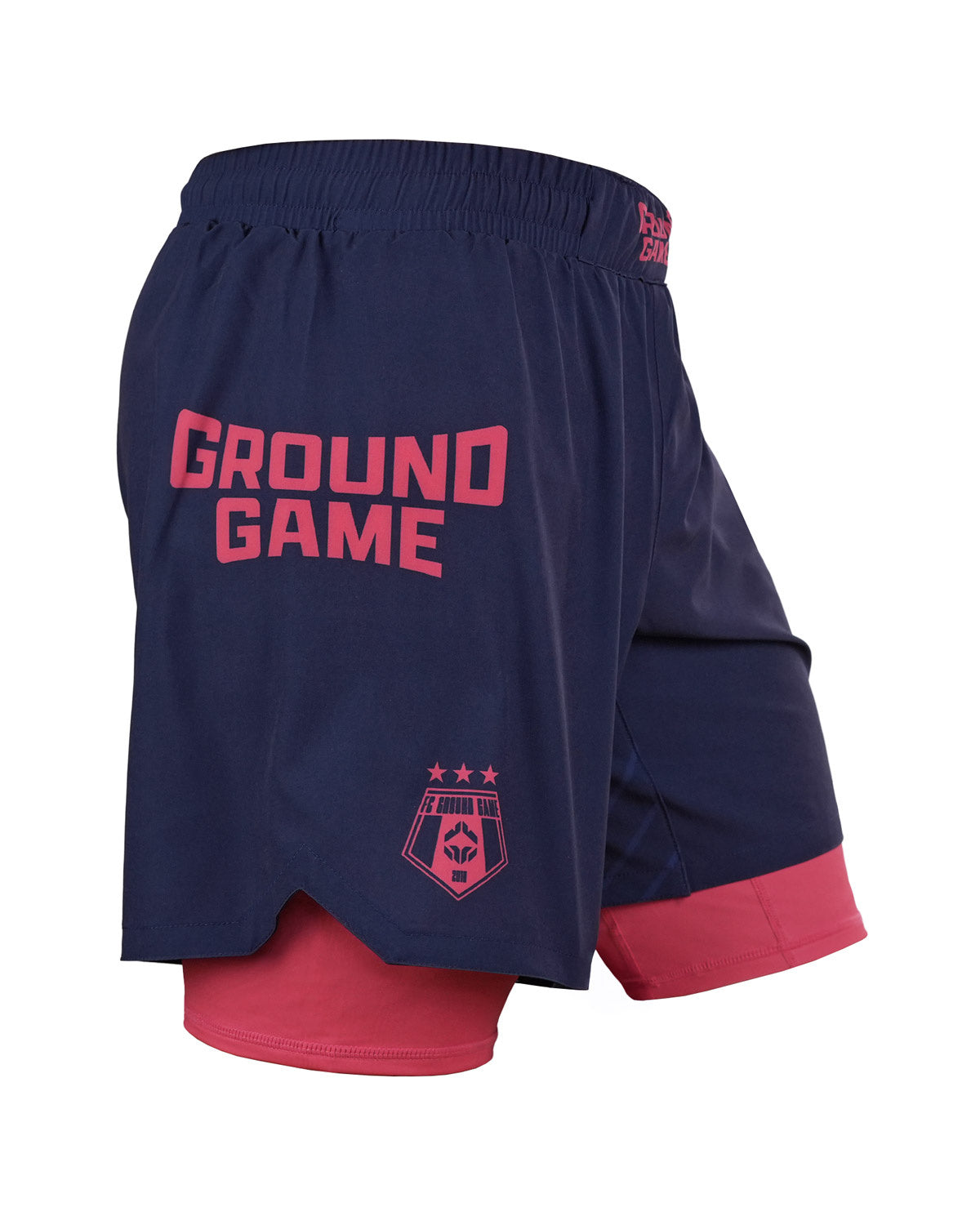 Spodenki treningowe 2 w 1 FC Armbar (granatowe)