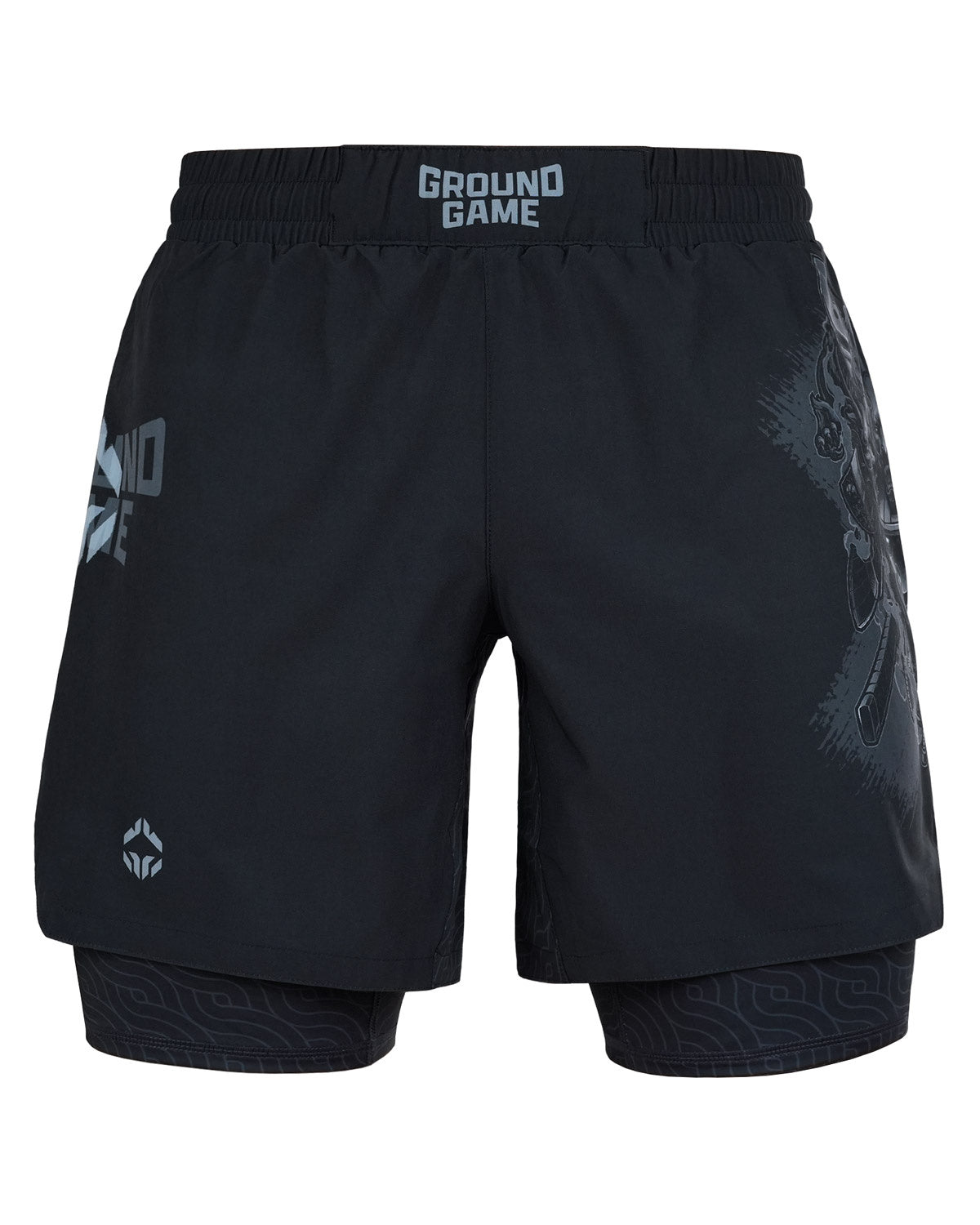 Pantaloni scurți de antrenament 2 în 1 Samurai Shadow