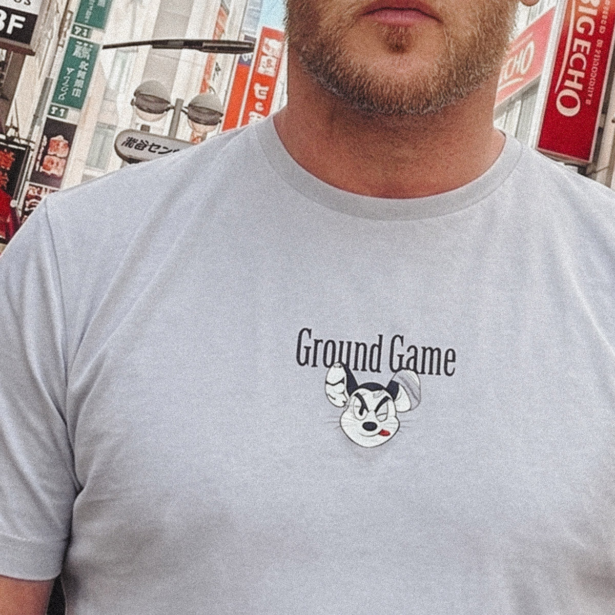 Tricou Almighty Mouse Oversize (Albastru-gri)