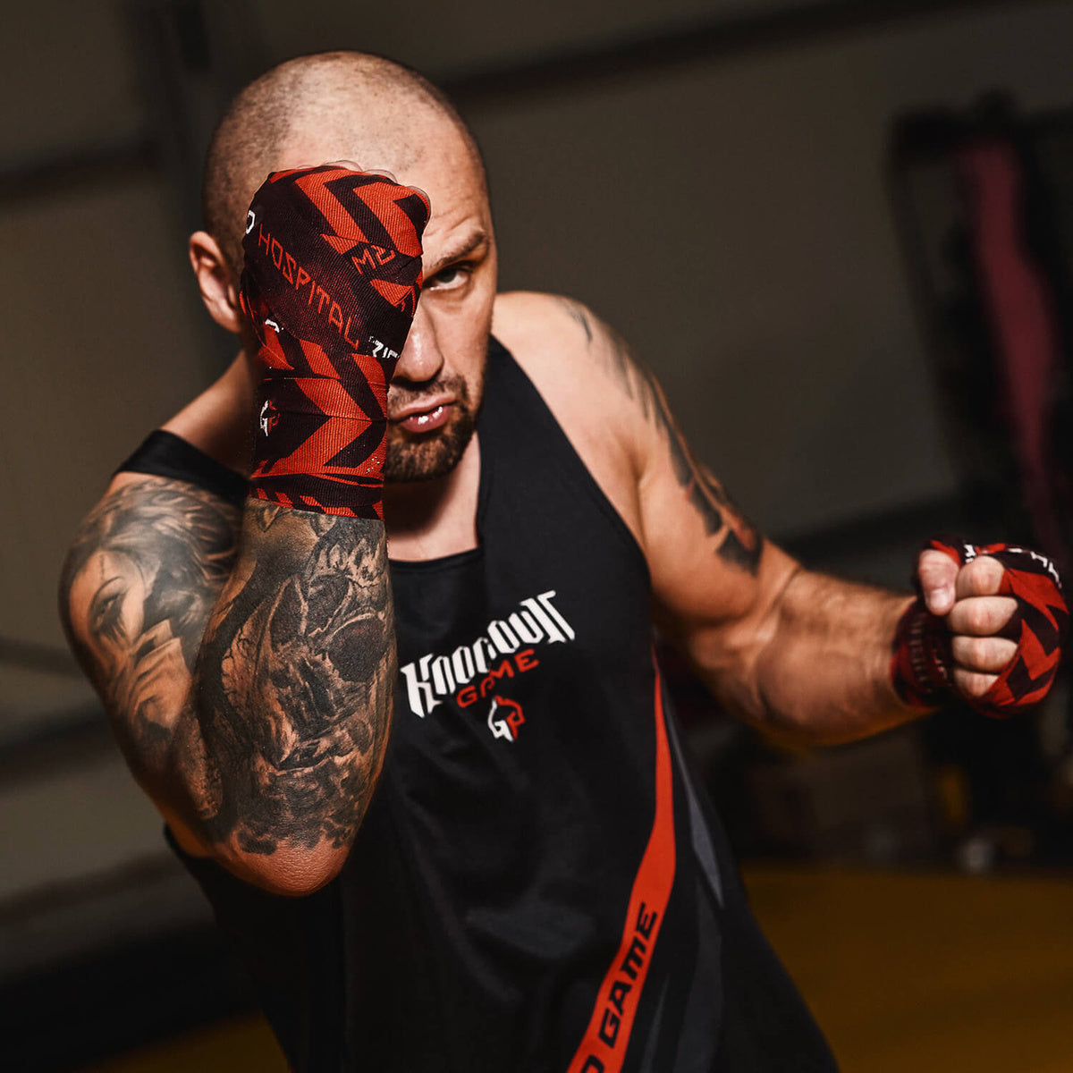 Maiou de box Knockout Game (negru)