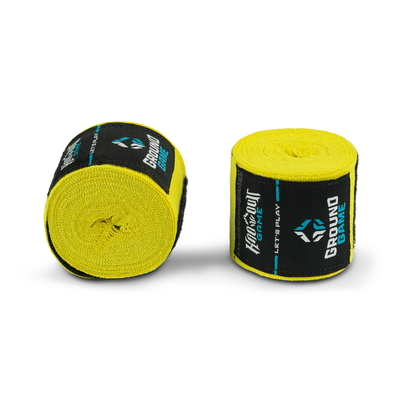 Bandaje / fașe de box de 4 m Neon (Galbene)