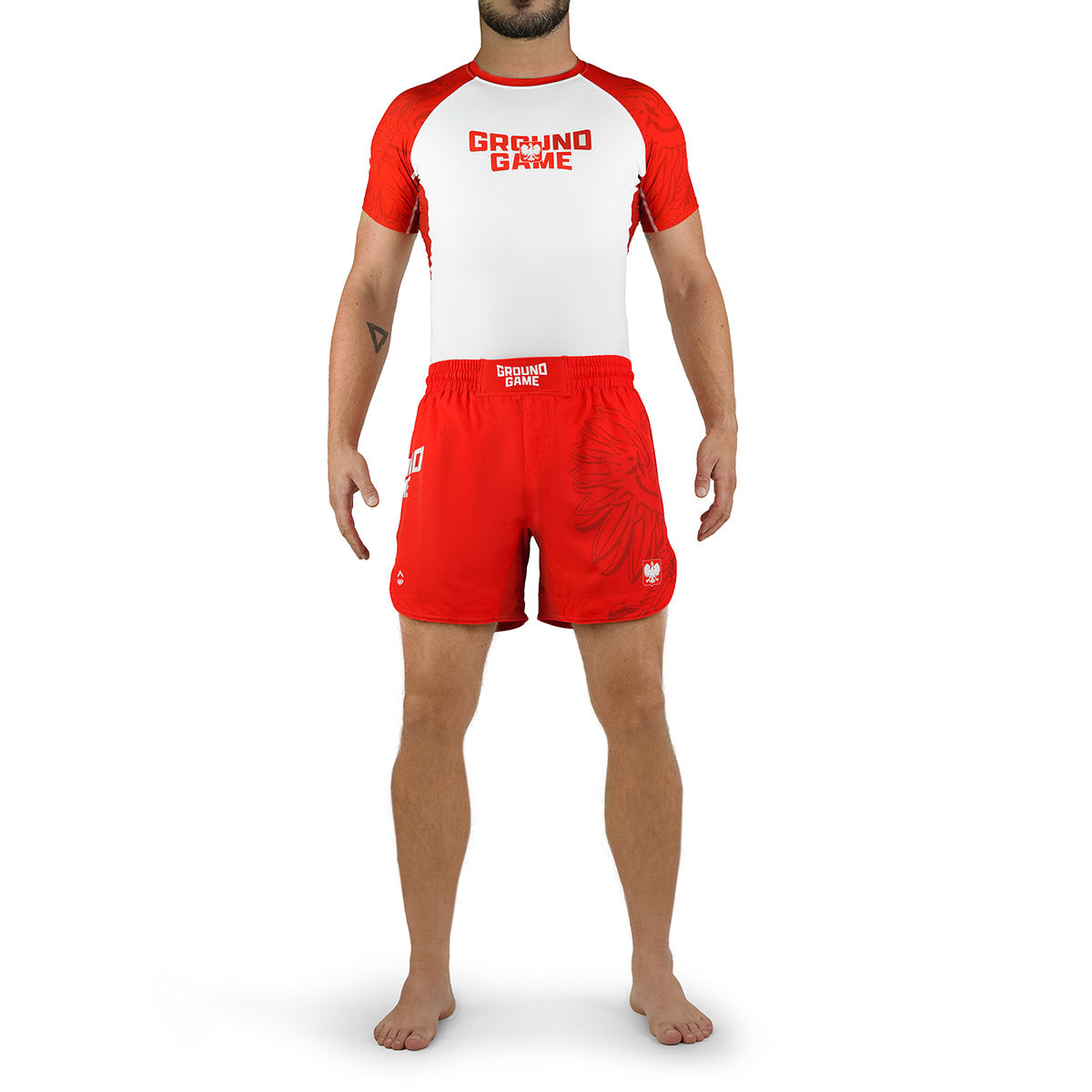 Pantaloni scurți ușori MMA Polonia 3.0 (Roșu)