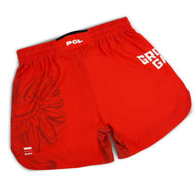 Pantaloni scurți ușori MMA Polonia 3.0 (Roșu)