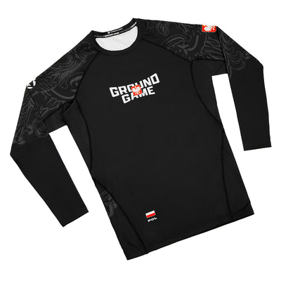 Rashguard Polonia 3.0 cu mânecă lungă (Negru)