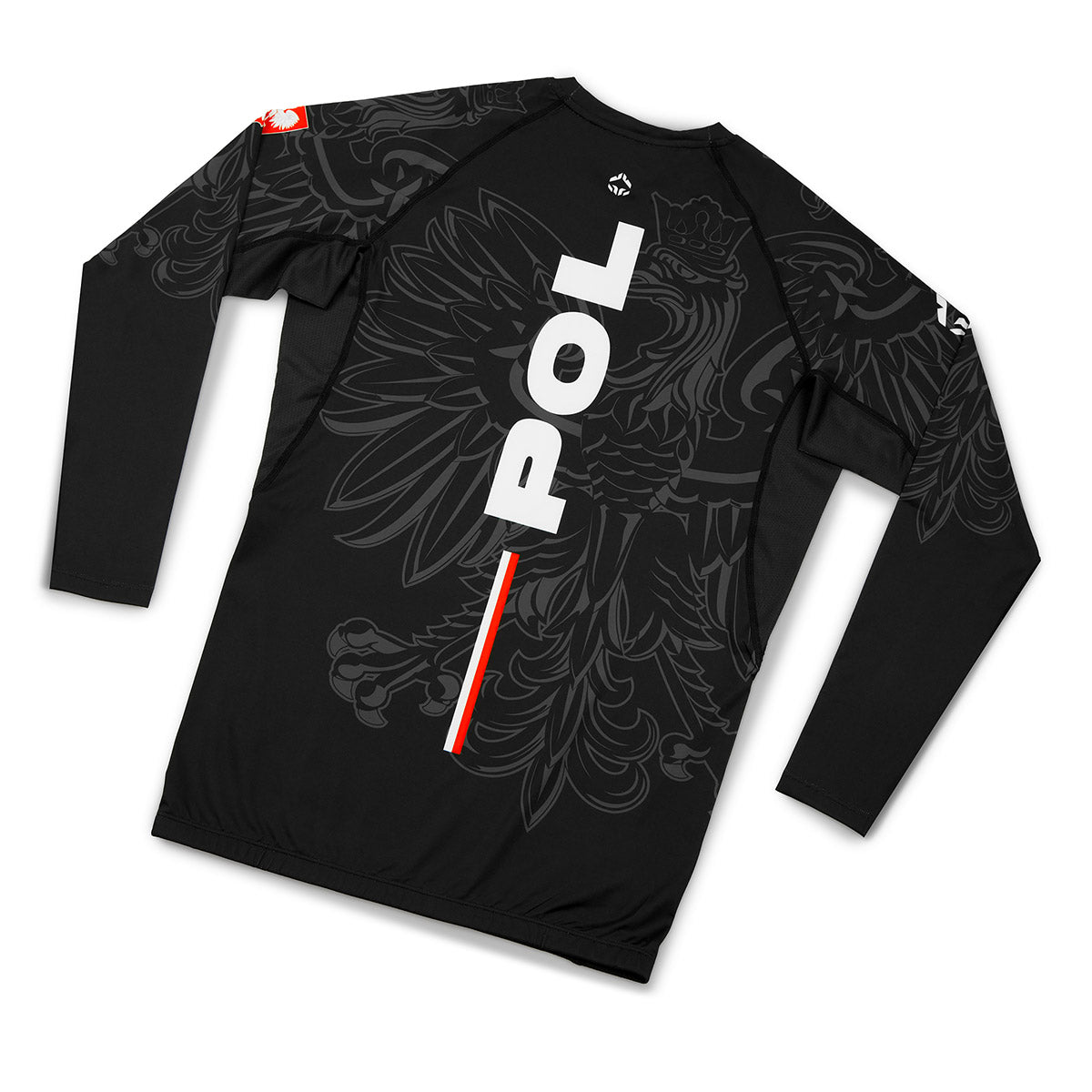 Rashguard Polonia 3.0 cu mânecă lungă (Negru)