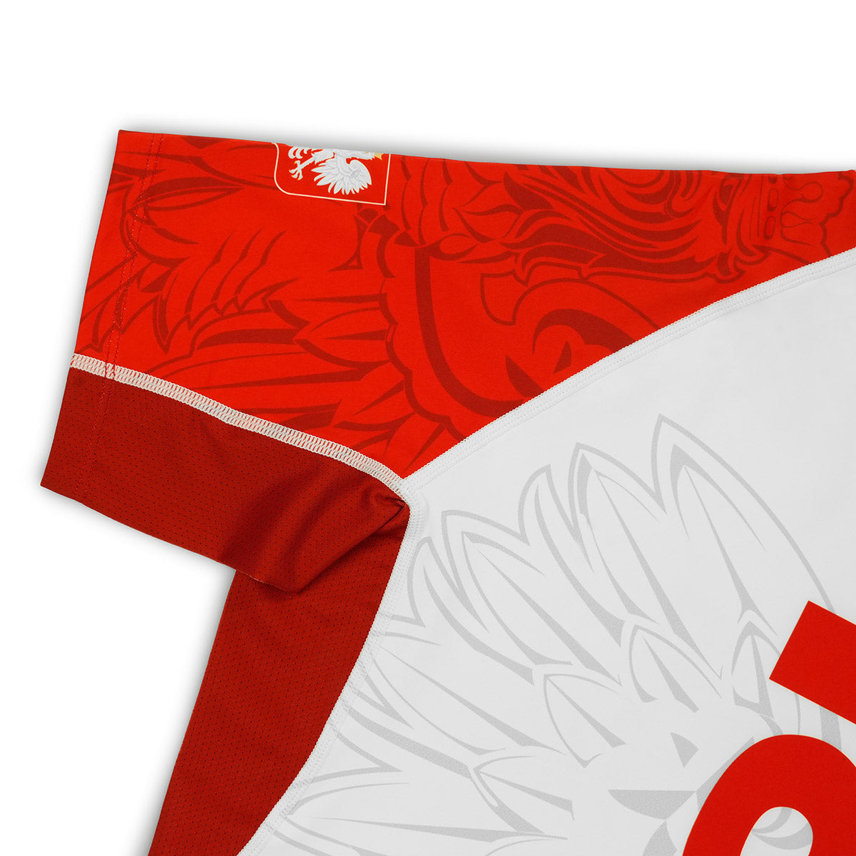 Rashguard Polonia 3.0 cu mânecă scurtă (Alb)