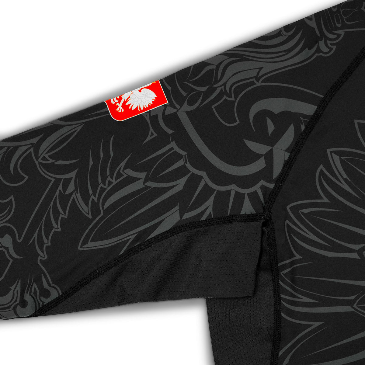 Rashguard Polonia 3.0 cu mânecă lungă (Negru)