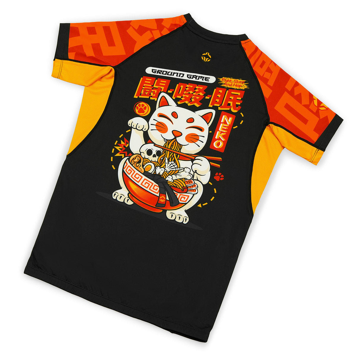 Rashguard Ramen Cat cu mânecă scurtă