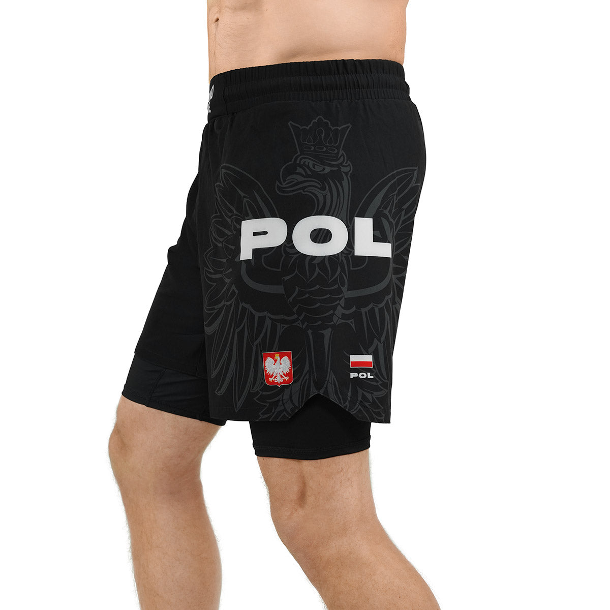 Pantaloni de antrenament 2-în-1 Polonia 3.0 (Negru)