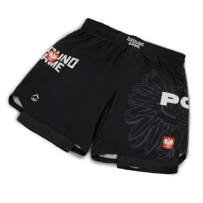 Pantaloni de antrenament 2-în-1 Polonia 3.0 (Negru)