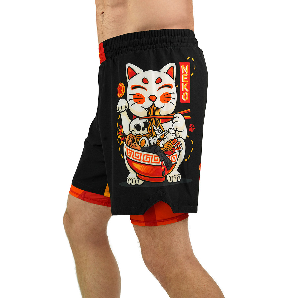 Pantaloni de antrenament 2-în-1 Ramen Cat