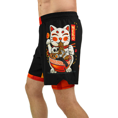 Pantaloni de antrenament 2-în-1 Ramen Cat