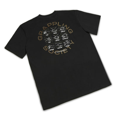 Tricou Grappling Society Oversize (Negru)