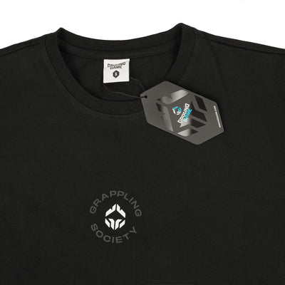 Tricou Grappling Society Oversize (Negru)