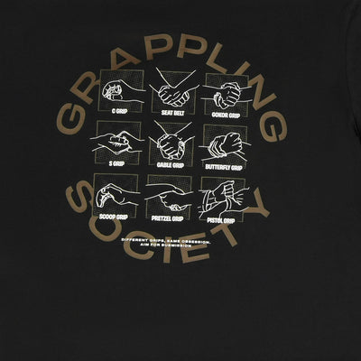 Tricou Grappling Society Oversize (Negru)
