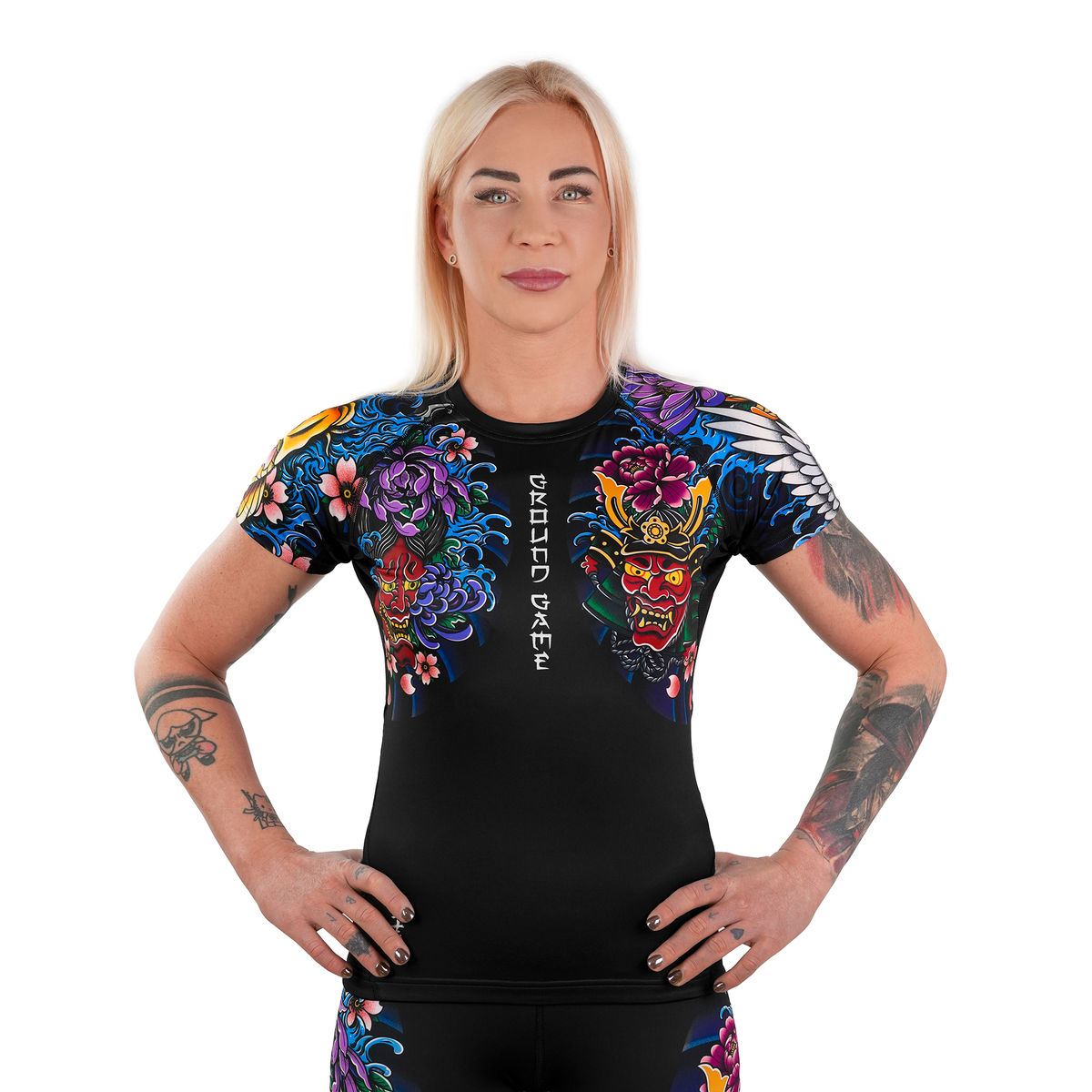 Rashguard pentru femei Bushido 4.0 cu mânecă scurtă