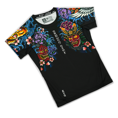 Rashguard pentru femei Bushido 4.0 cu mânecă scurtă