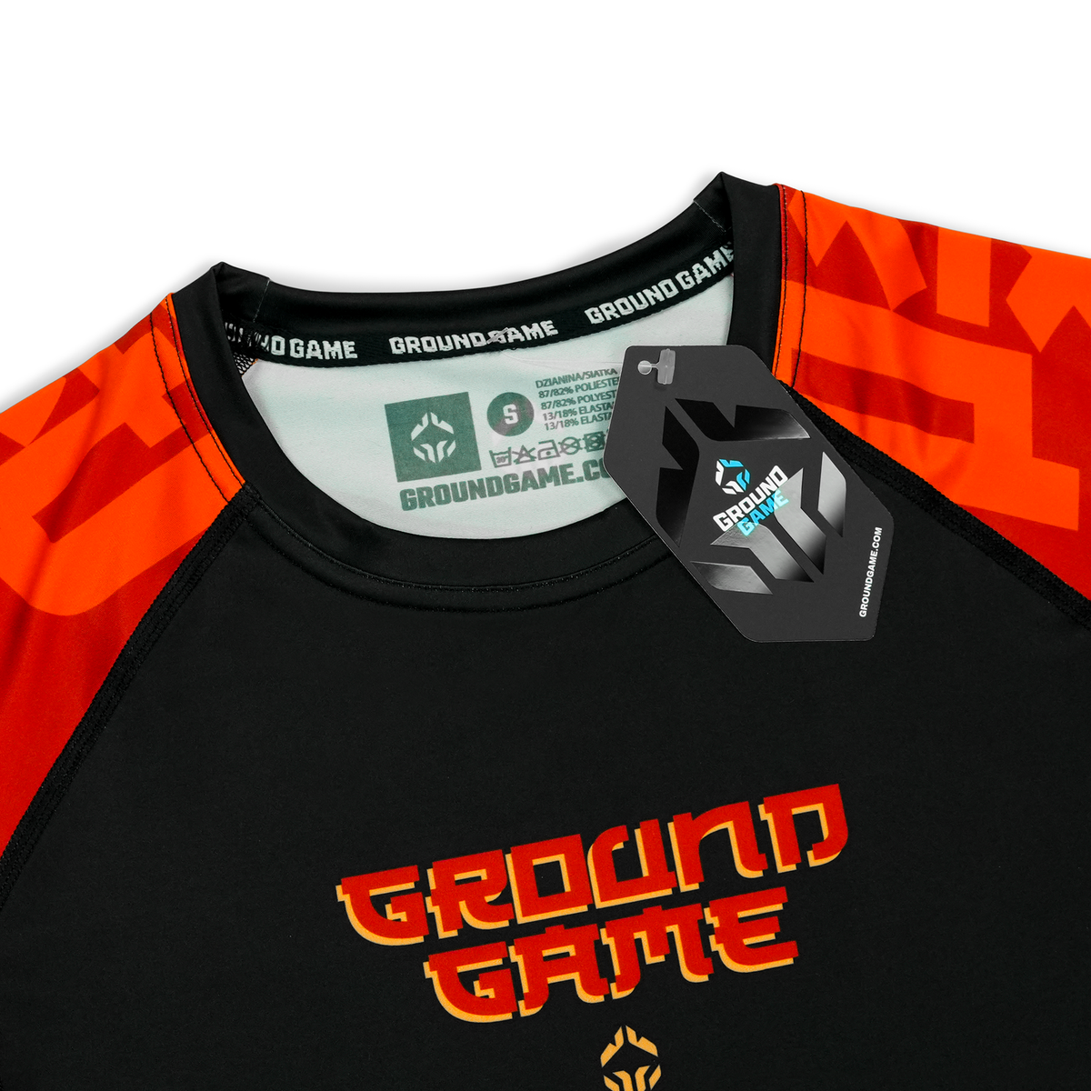 Rashguard pentru femei Ramen Cat cu mânecă scurtă