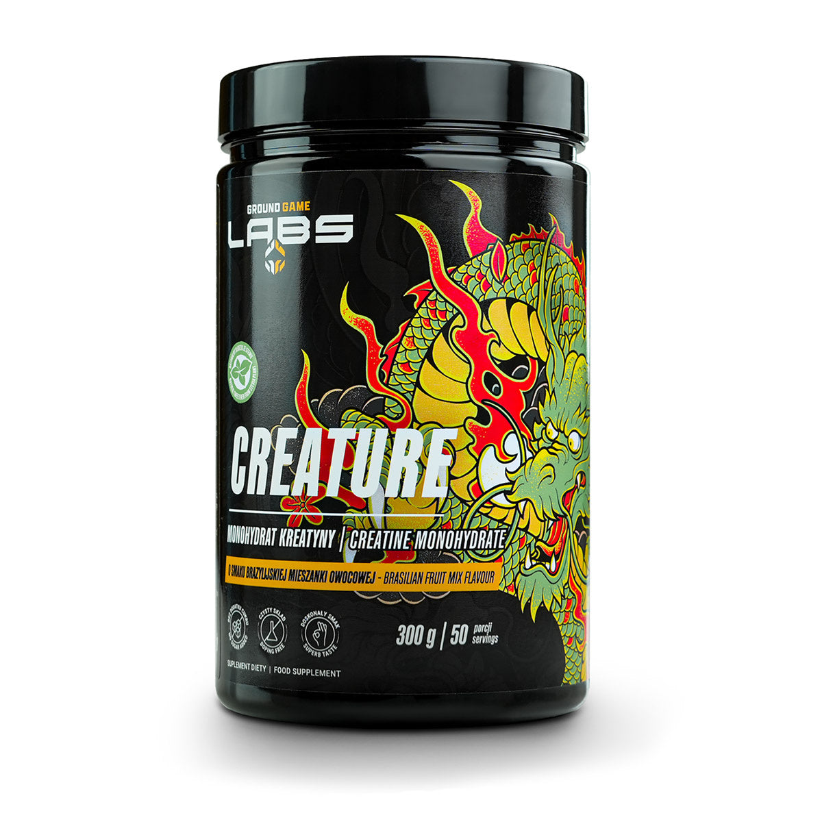 Creatină cu aromă de fructe braziliene (monohidrat de creatină) 300 g