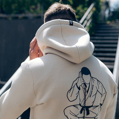 Hanorac cu glugă Jiu-Jitsu is Calling x Noize (Bej)