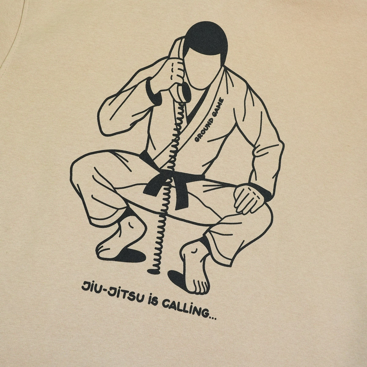Hanorac cu glugă Jiu-Jitsu is Calling x Noize (Bej)