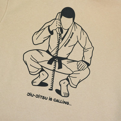 Hanorac cu glugă Jiu-Jitsu is Calling x Noize (Bej)