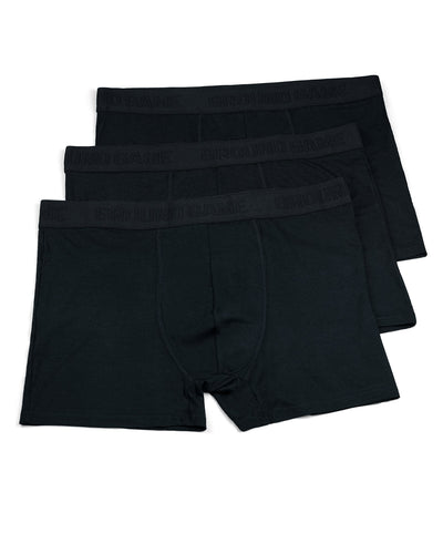 Boxeri bărbătești din bambus Shadow (negri), set de 3