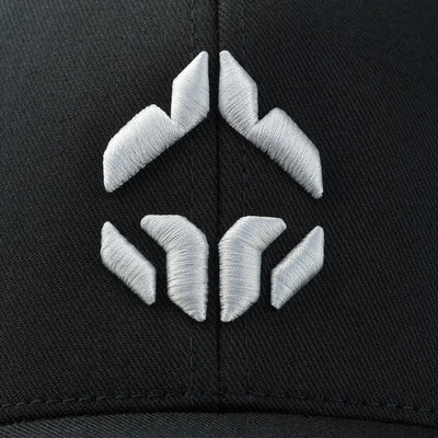 Șapcă cu cozoroc Logo 3D Platinum (Neagră)