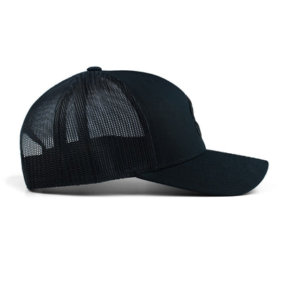 Șapcă trucker cu cozoroc Logo 3D Shadow (Negru)