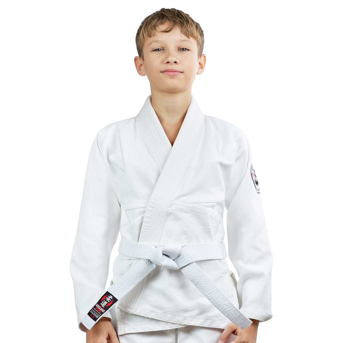 GI kimono de judo pentru copii Deshi 2.0 (alb) + centură GRATUITĂ