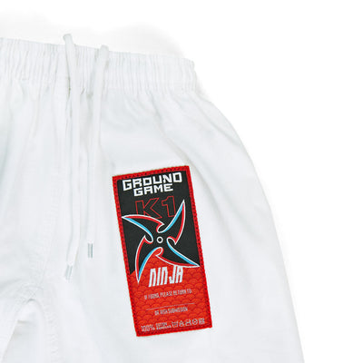 GI BJJ pentru copii Ninja (alb) + centură CADOU