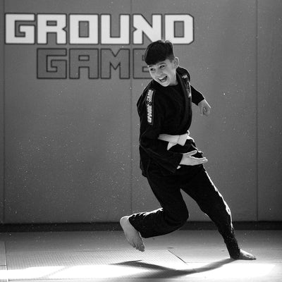 GI BJJ pentru copii Ninja (Negru)