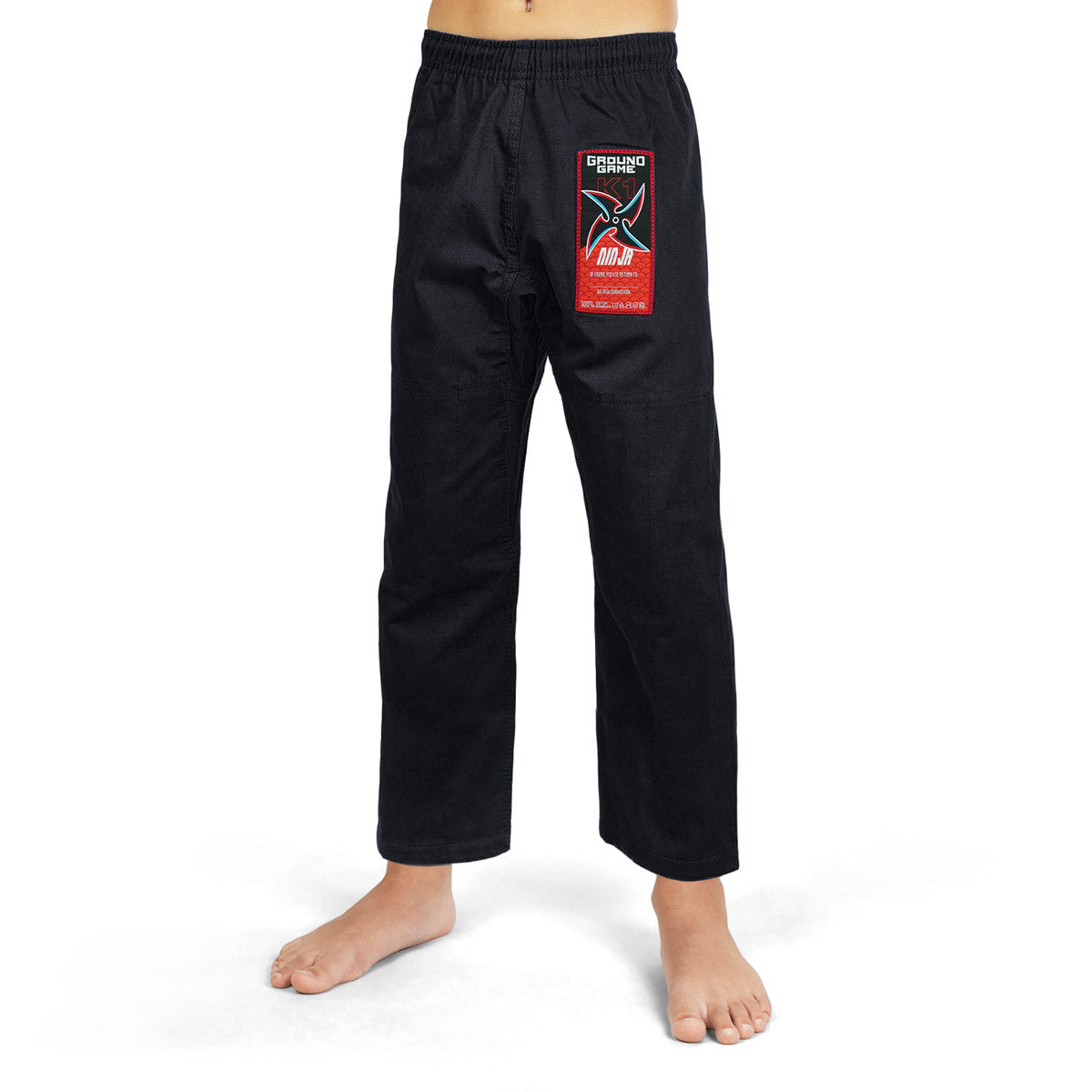 GI BJJ pentru copii Ninja (Negru)