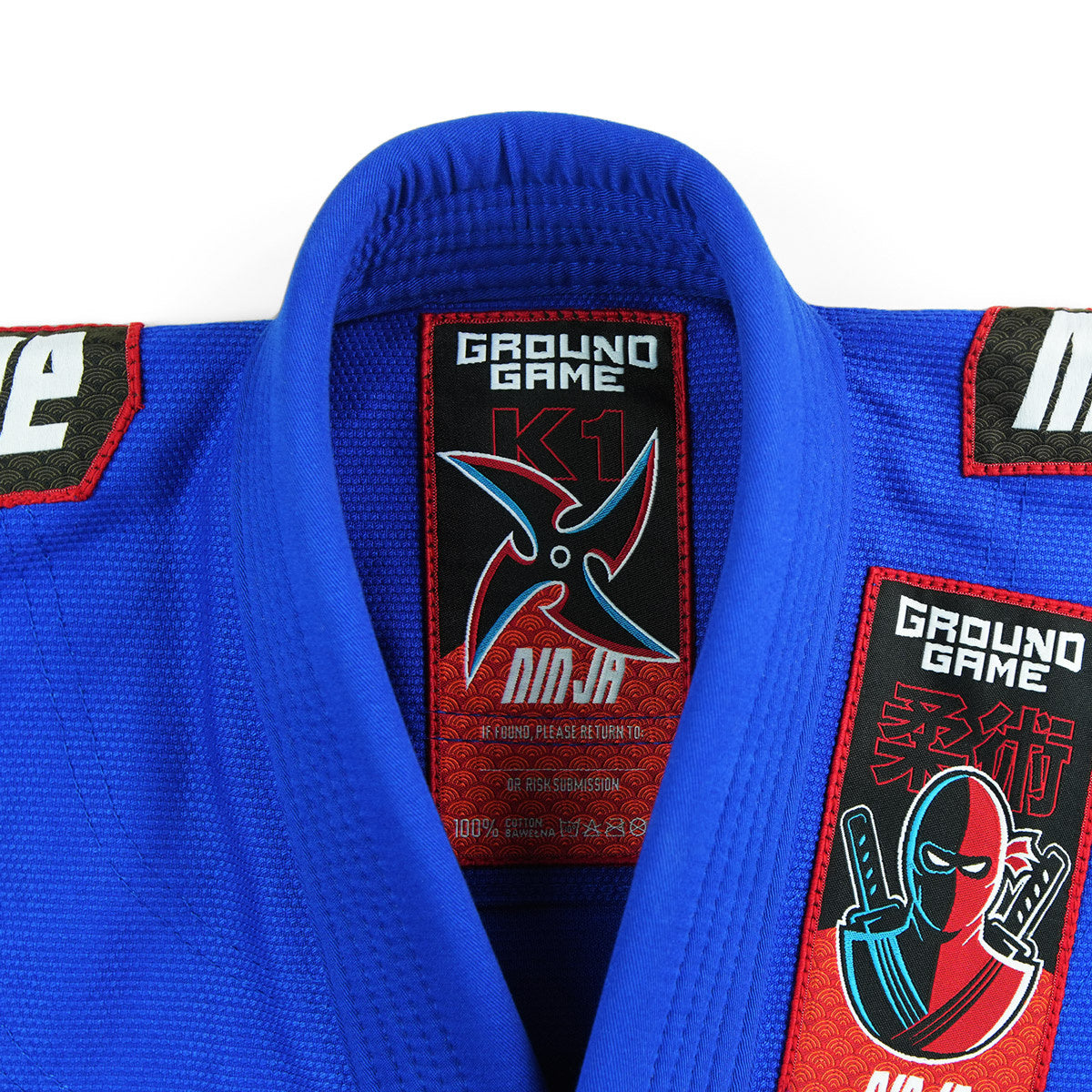 GI BJJ pentru copii Ninja (albastru)
